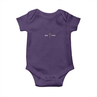 Jesus Saves Baby Onesie Cross Subtle Christian Minimal Religious Faith