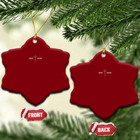 Jesus Saves Ceramic Ornament Cross Subtle Christian Minimal Religious Faith