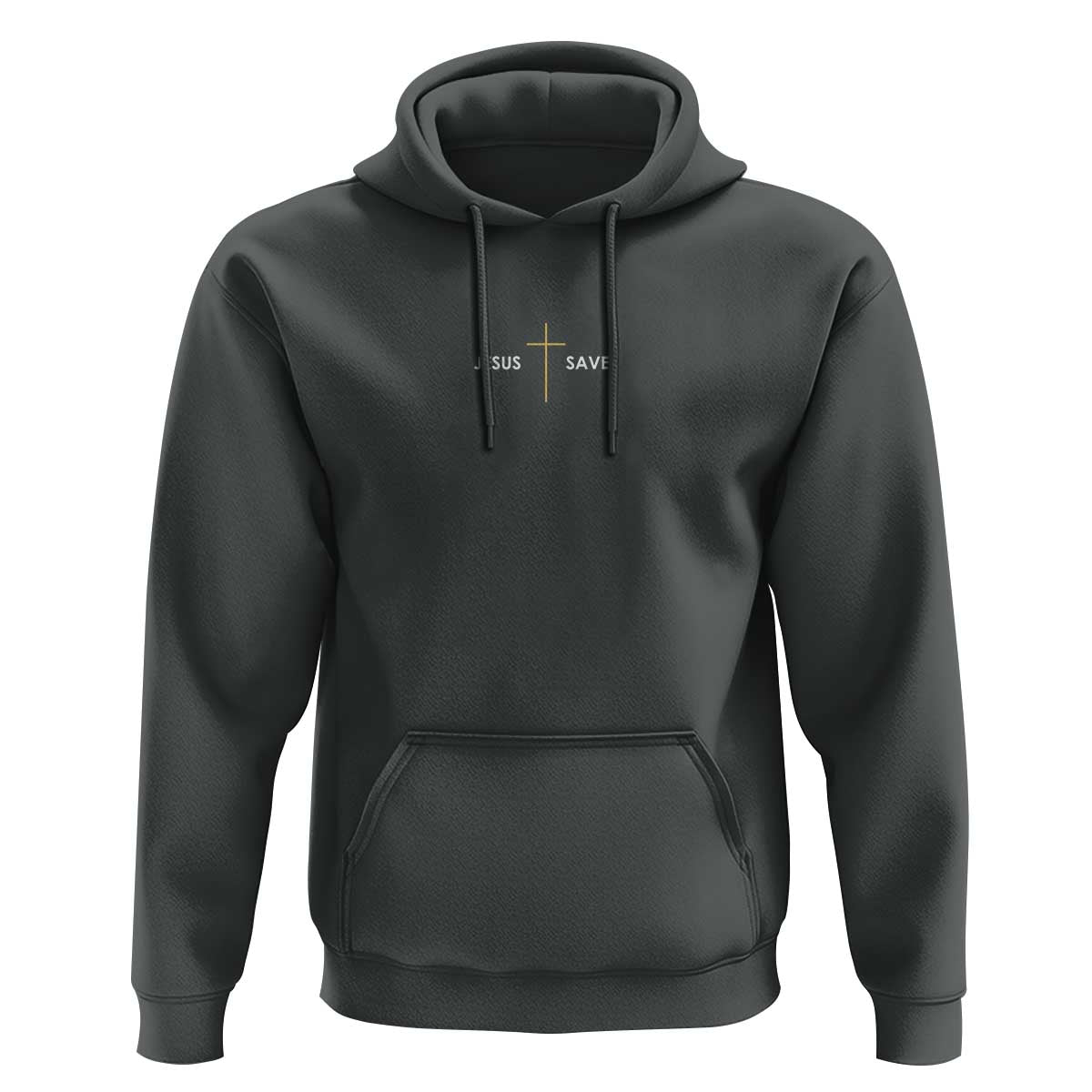 Jesus Saves Hoodie Cross Subtle Christian Minimal Religious Faith