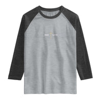 Jesus Saves Raglan Shirt Cross Subtle Christian Minimal Religious Faith