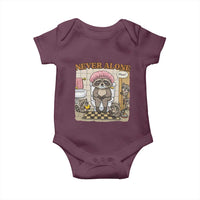 Never Alone Raccoon Mom Baby Onesie Funny Mama Life Mothers Day