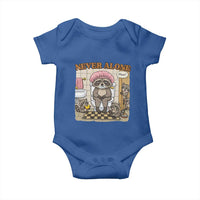 Never Alone Raccoon Mom Baby Onesie Funny Mama Life Mothers Day