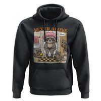 Never Alone Raccoon Mom Hoodie Funny Mama Life Mothers Day