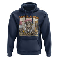 Never Alone Raccoon Mom Hoodie Funny Mama Life Mothers Day