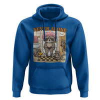 Never Alone Raccoon Mom Hoodie Funny Mama Life Mothers Day