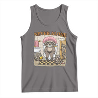Never Alone Raccoon Mom Tank Top Funny Mama Life Mothers Day