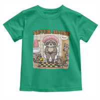 Never Alone Raccoon Mom Toddler T Shirt Funny Mama Life Mothers Day