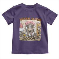 Never Alone Raccoon Mom Toddler T Shirt Funny Mama Life Mothers Day