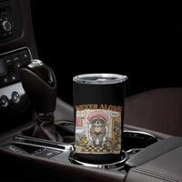 Never Alone Raccoon Mom Tumbler Cup Funny Mama Life Mothers Day