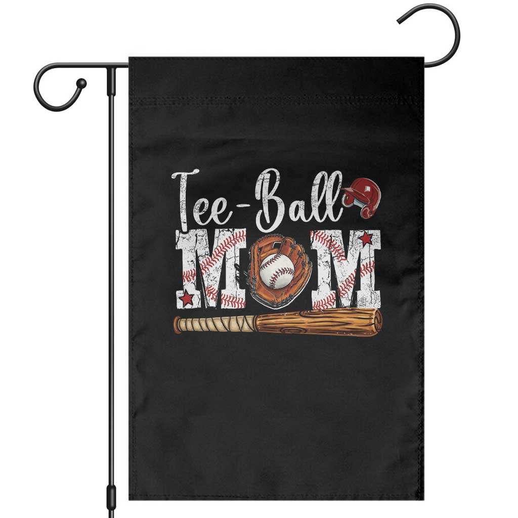 Baseball Mom Garden Flag Tee Ball Mama Funny Mother's Day