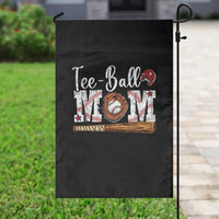 Baseball Mom Garden Flag Tee Ball Mama Funny Mother's Day