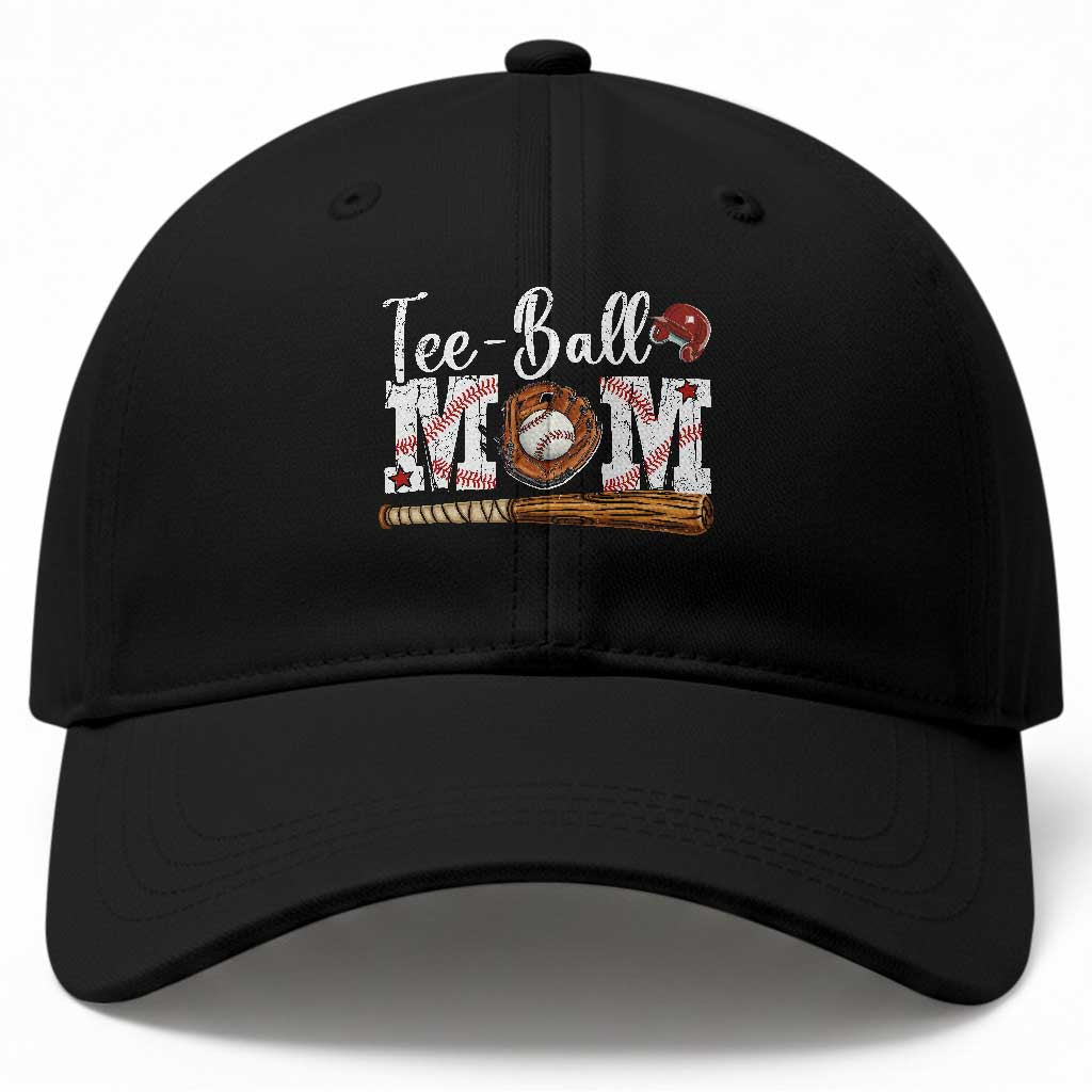 Baseball Mom Baseball Cap Tee Ball Mama Funny Mother's Day