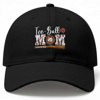 Baseball Mom Baseball Cap Tee Ball Mama Funny Mother's Day