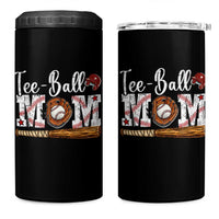 Baseball Mom 4 in 1 Can Cooler Tumbler Tee Ball Mama Funny Mother's Day