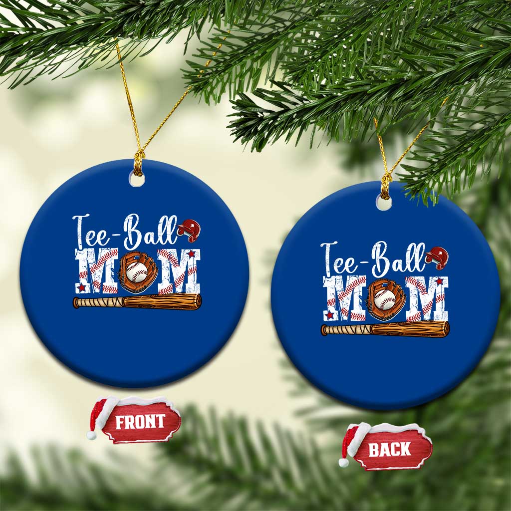 Baseball Mom Ceramic Ornament Tee Ball Mama Funny Mother's Day