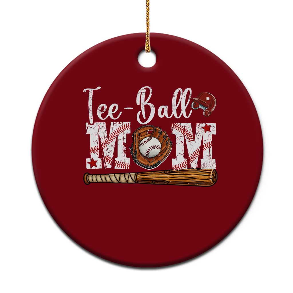 Baseball Mom Ceramic Ornament Tee Ball Mama Funny Mother's Day