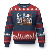 Baseball Mom Ugly Christmas Sweater Tee Ball Mama Funny Mother's Day