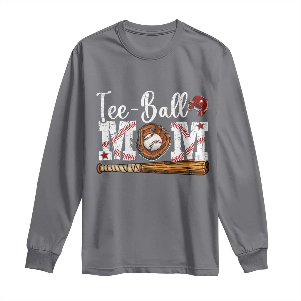 Baseball Mom Long Sleeve Shirt Tee Ball Mama Funny Mother's Day