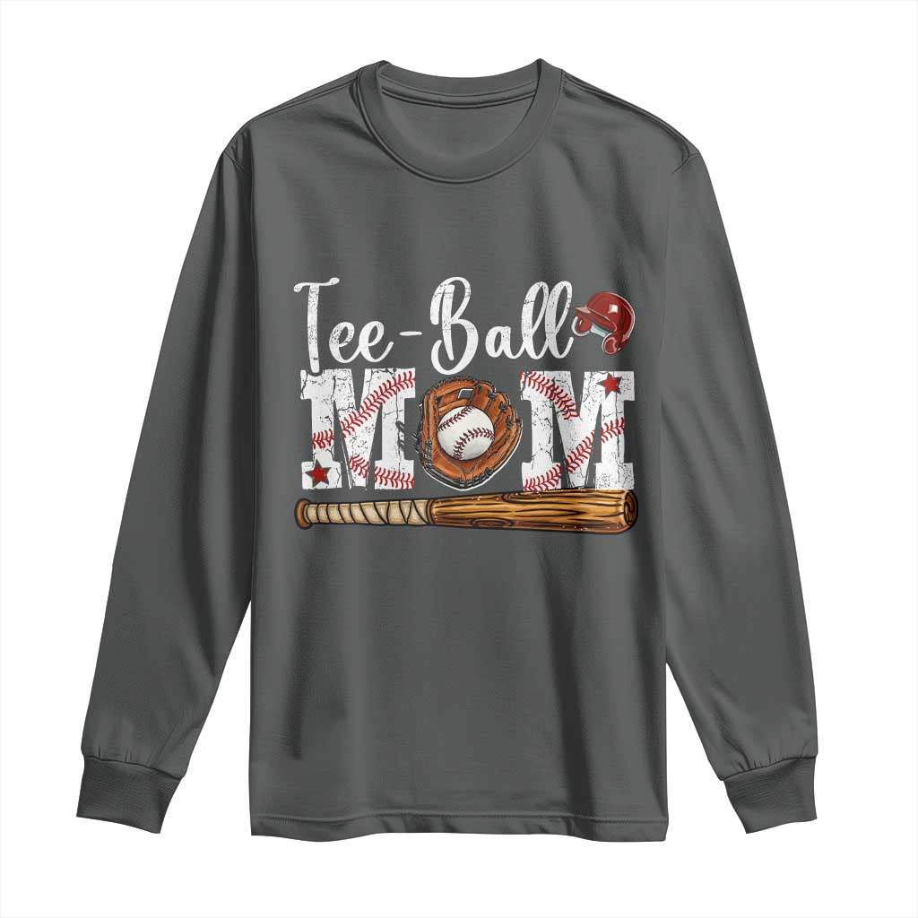 Baseball Mom Long Sleeve Shirt Tee Ball Mama Funny Mother's Day
