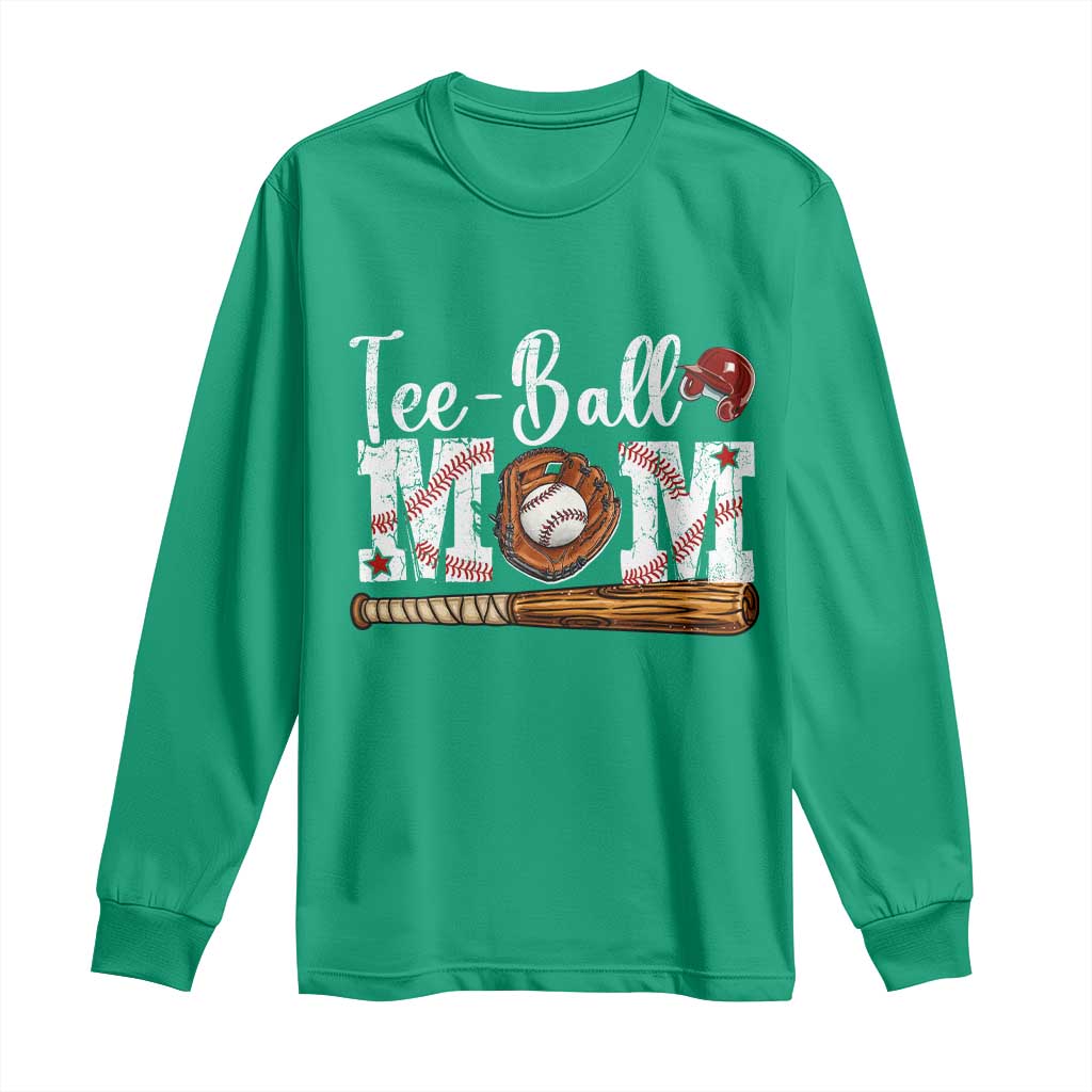 Baseball Mom Long Sleeve Shirt Tee Ball Mama Funny Mother's Day