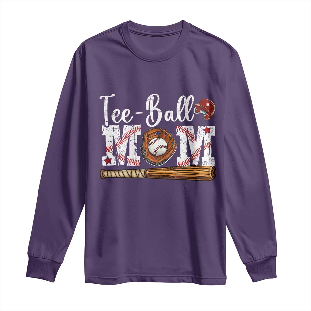 Baseball Mom Long Sleeve Shirt Tee Ball Mama Funny Mother's Day