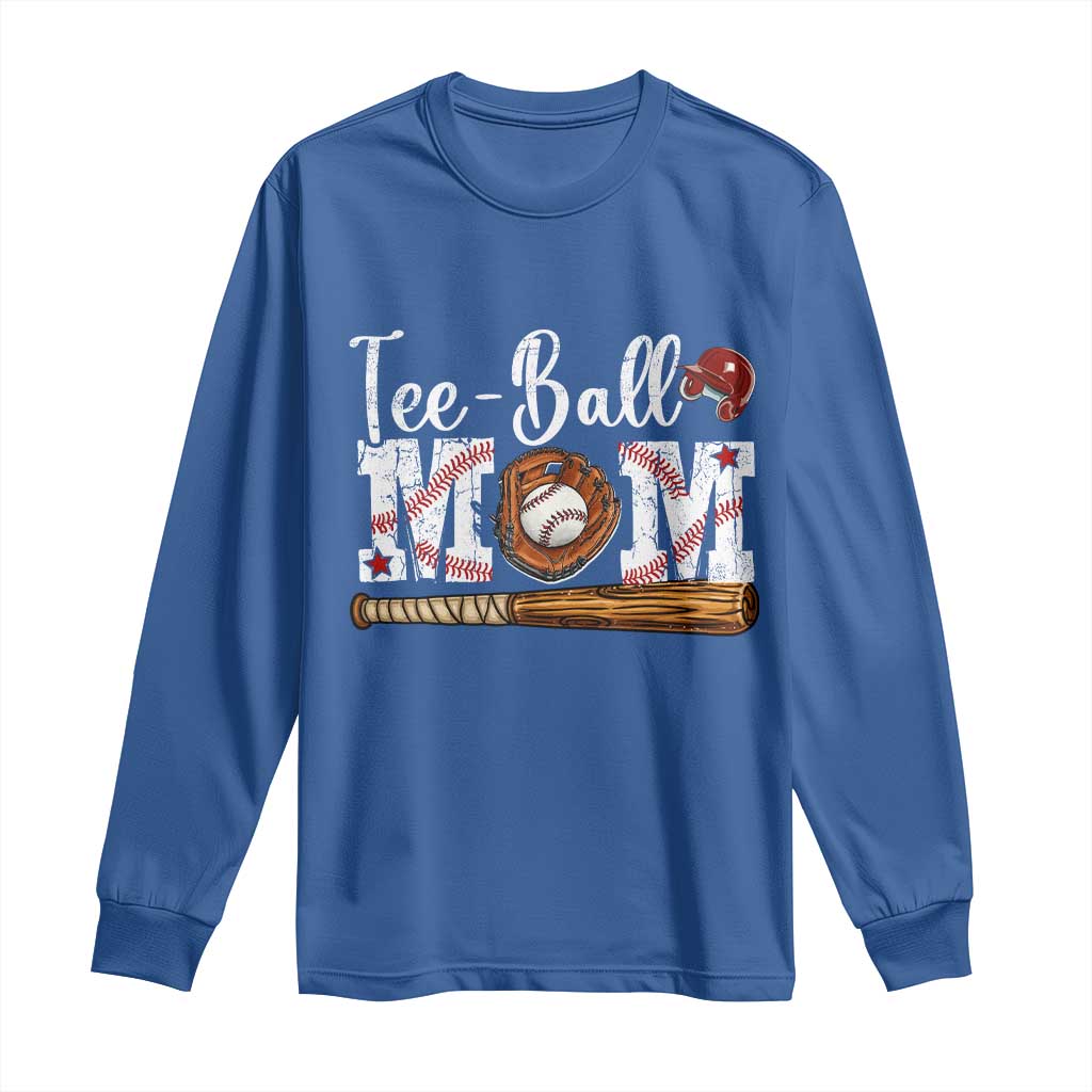 Baseball Mom Long Sleeve Shirt Tee Ball Mama Funny Mother's Day