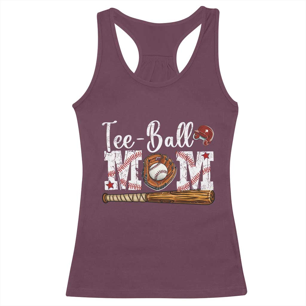 Baseball Mom Racerback Tank Top Tee Ball Mama Funny Mother's Day