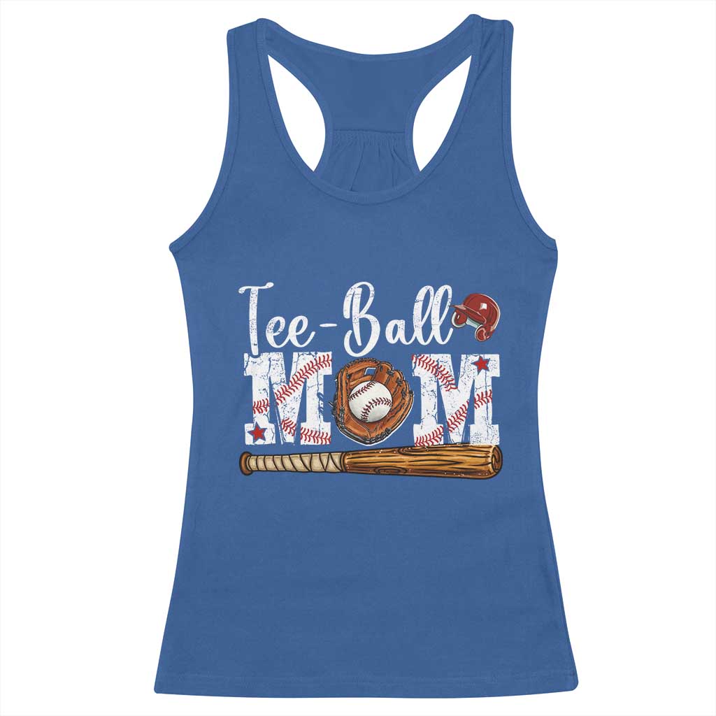 Baseball Mom Racerback Tank Top Tee Ball Mama Funny Mother's Day