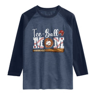 Baseball Mom Raglan Shirt Tee Ball Mama Funny Mother's Day