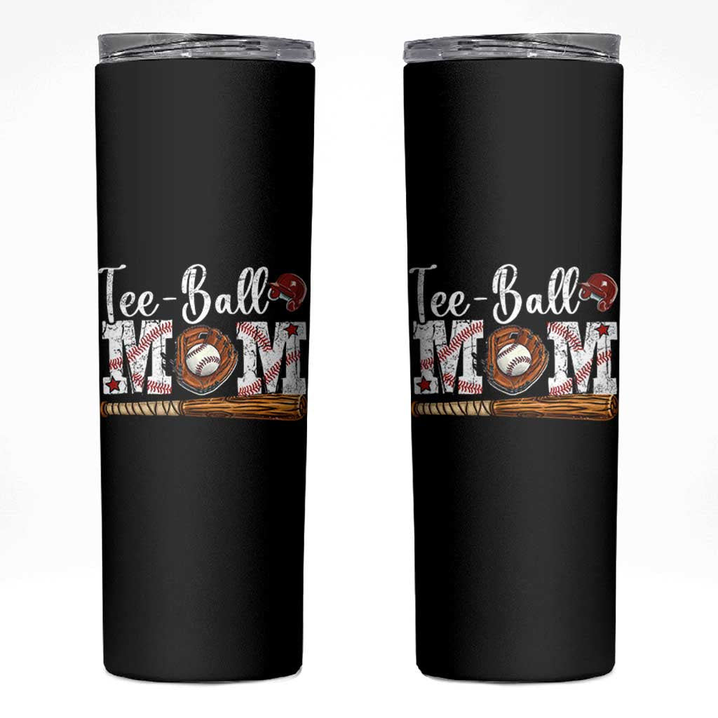 Baseball Mom Skinny Tumbler Tee Ball Mama Funny Mother's Day