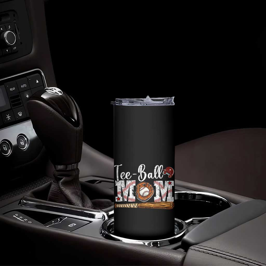 Baseball Mom Skinny Tumbler Tee Ball Mama Funny Mother's Day