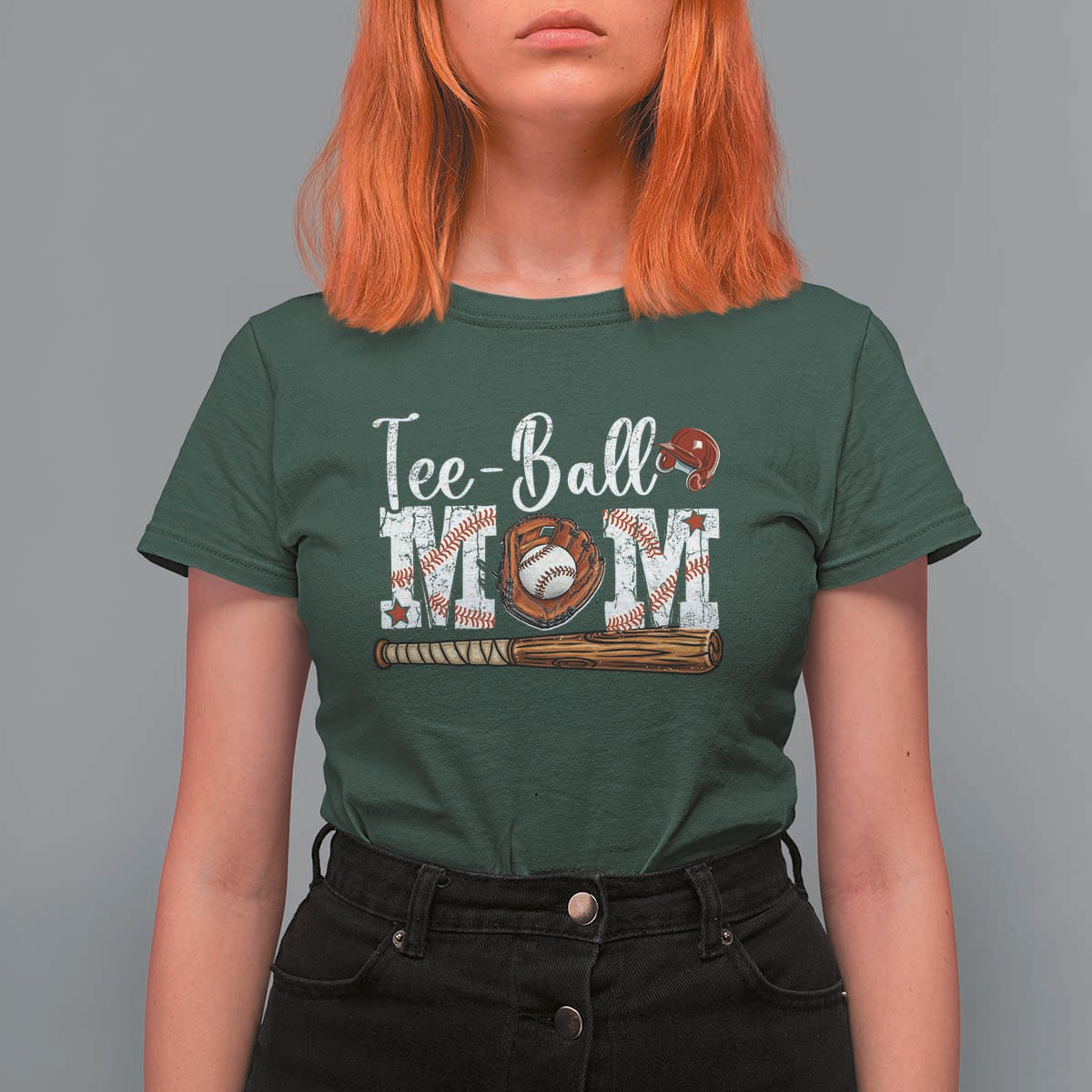 Baseball Mom T Shirt For Women Tee Ball Mama Funny Mother's Day