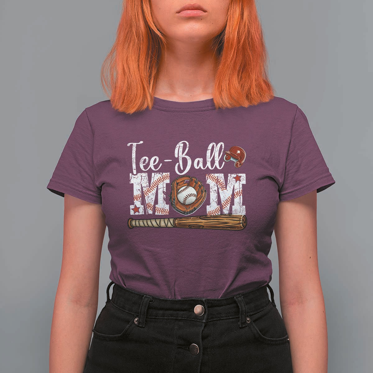 Baseball Mom T Shirt For Women Tee Ball Mama Funny Mother's Day