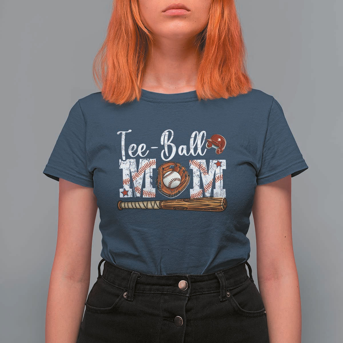 Baseball Mom T Shirt For Women Tee Ball Mama Funny Mother's Day