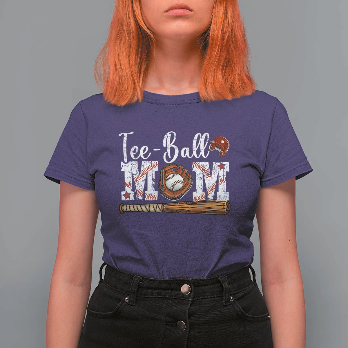 Baseball Mom T Shirt For Women Tee Ball Mama Funny Mother's Day