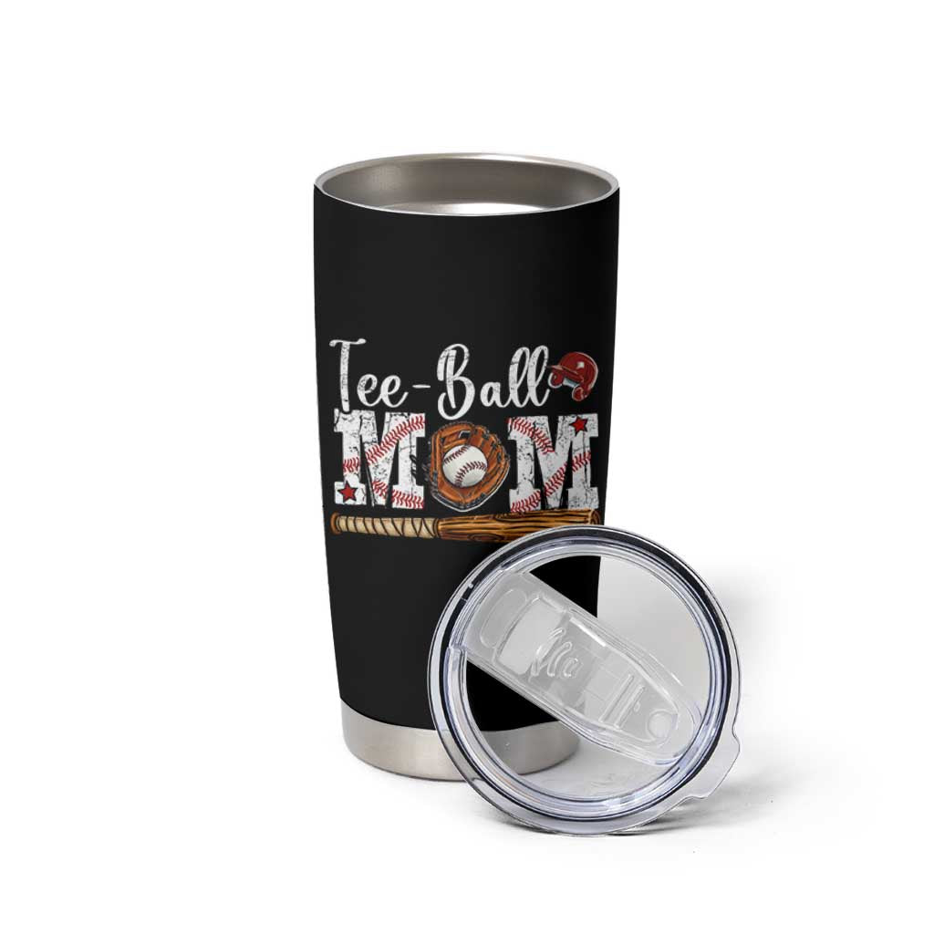 Baseball Mom Tumbler Cup Tee Ball Mama Funny Mother's Day