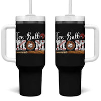Baseball Mom Tumbler With Handle Tee Ball Mama Funny Mother's Day