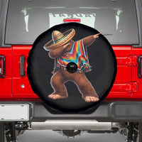 Mexican Bigfoot Dabbing Cinco de Mayo Funny Fiesta Spare Tire Cover
