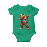 Mexican Bigfoot Dabbing Cinco de Mayo Funny Fiesta Baby Onesie