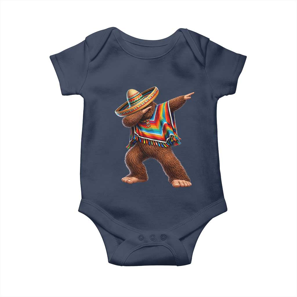 Mexican Bigfoot Dabbing Cinco de Mayo Funny Fiesta Baby Onesie