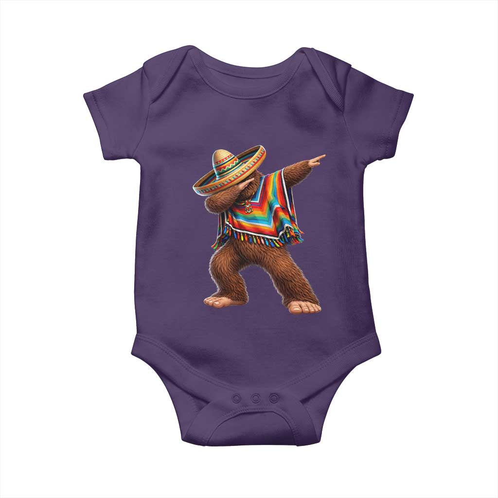 Mexican Bigfoot Dabbing Cinco de Mayo Funny Fiesta Baby Onesie