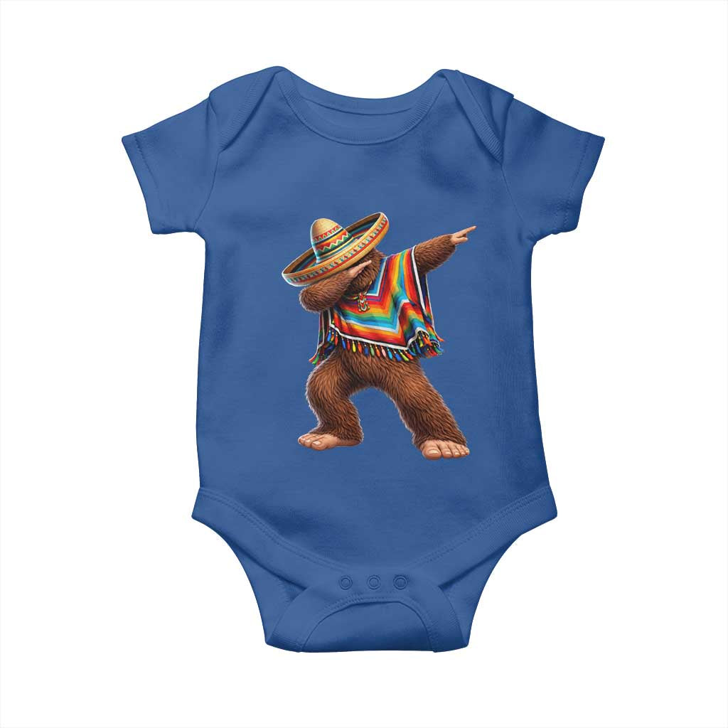 Mexican Bigfoot Dabbing Cinco de Mayo Funny Fiesta Baby Onesie