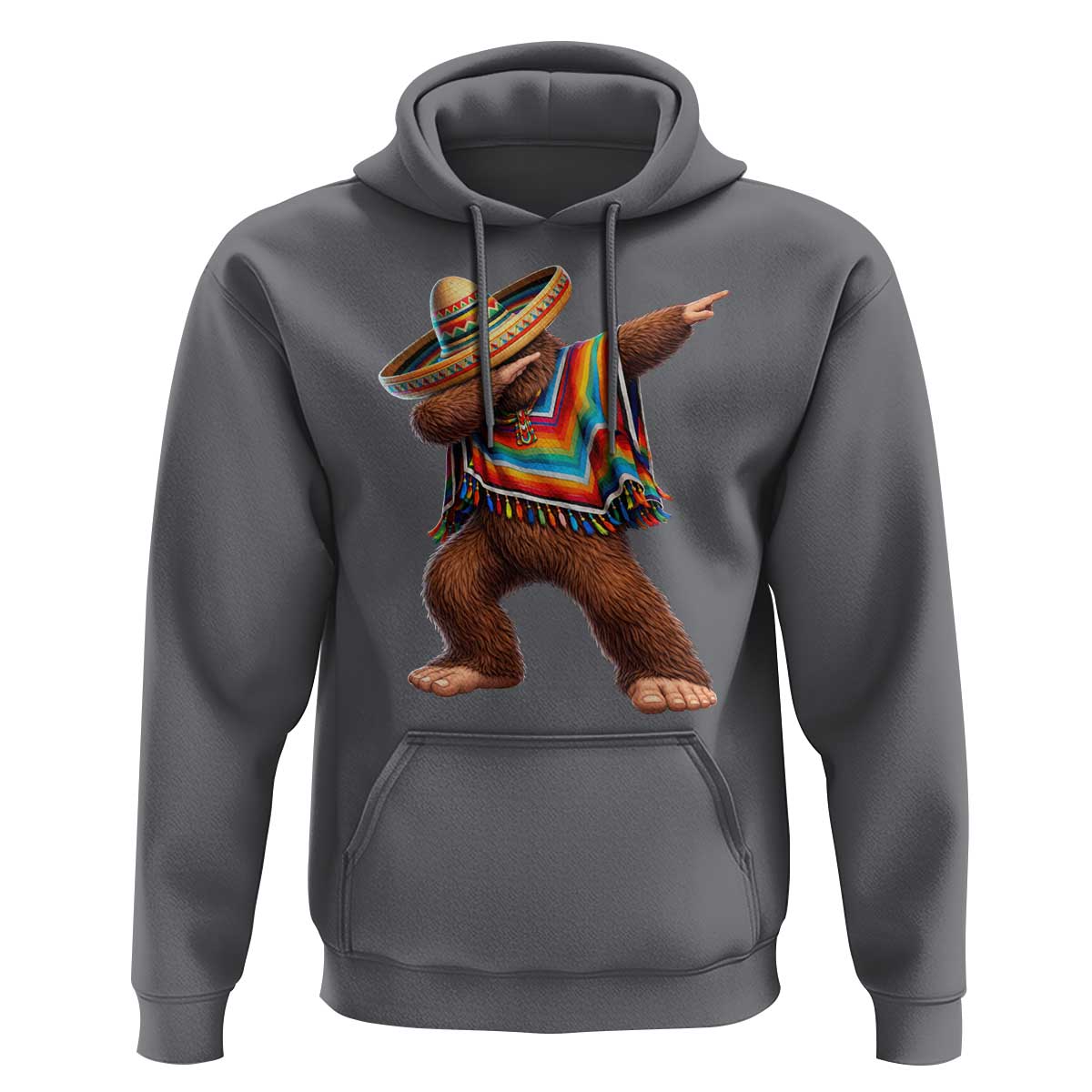 Mexican Bigfoot Dabbing Cinco de Mayo Funny Fiesta Hoodie