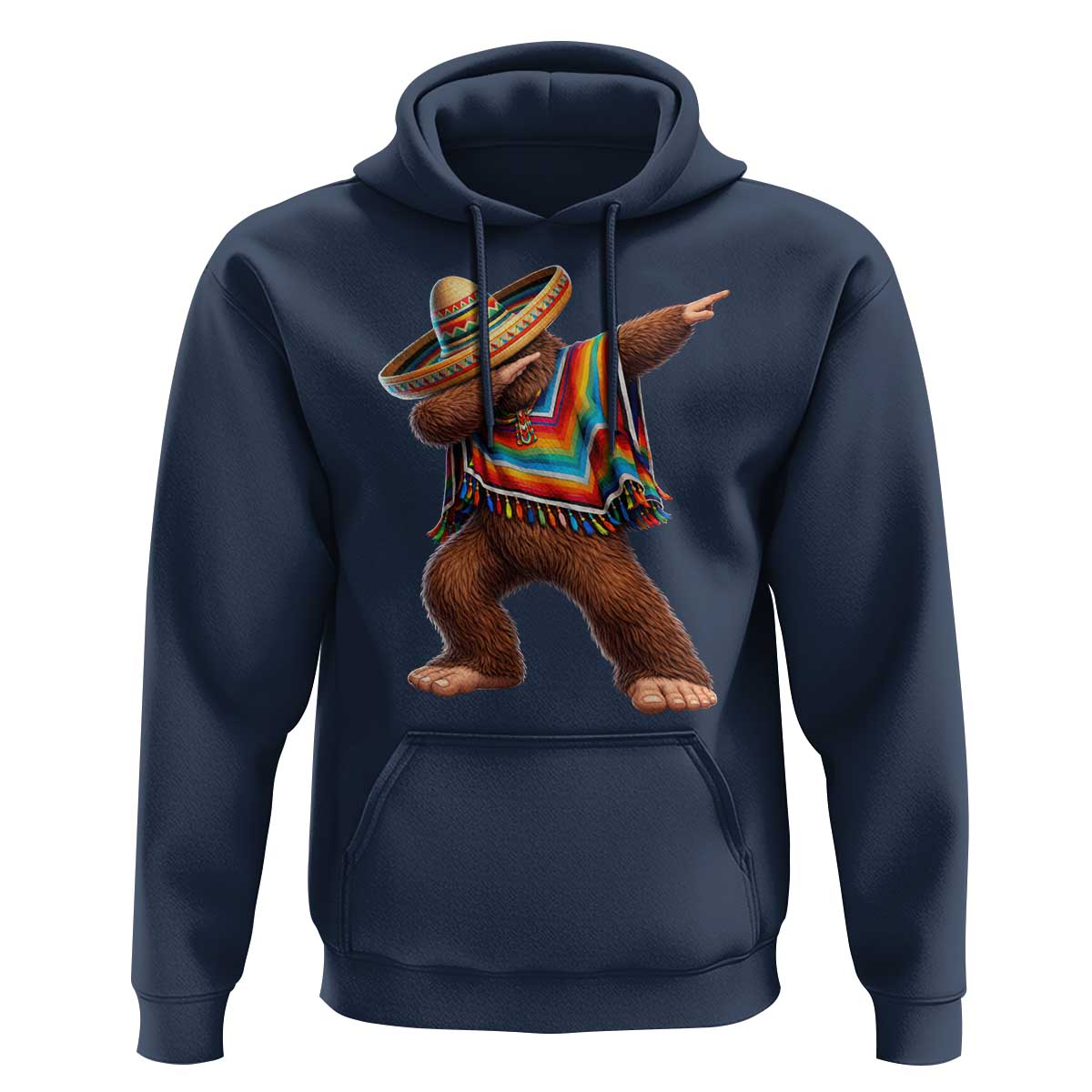 Mexican Bigfoot Dabbing Cinco de Mayo Funny Fiesta Hoodie
