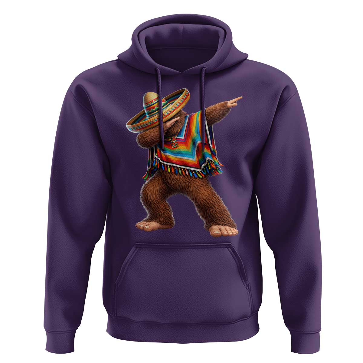 Mexican Bigfoot Dabbing Cinco de Mayo Funny Fiesta Hoodie