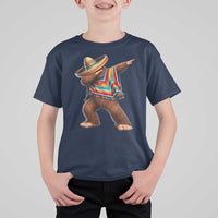 Mexican Bigfoot Dabbing Cinco de Mayo Funny Fiesta T Shirt For Kid