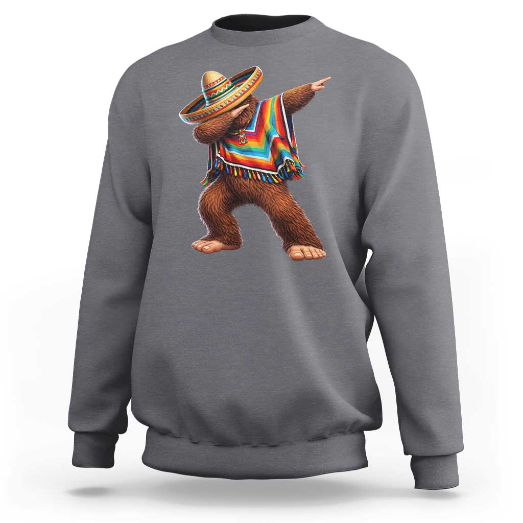 Mexican Bigfoot Dabbing Cinco de Mayo Funny Fiesta Sweatshirt