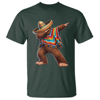 Mexican Bigfoot Dabbing Cinco de Mayo Funny Fiesta T Shirt