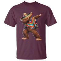 Mexican Bigfoot Dabbing Cinco de Mayo Funny Fiesta T Shirt