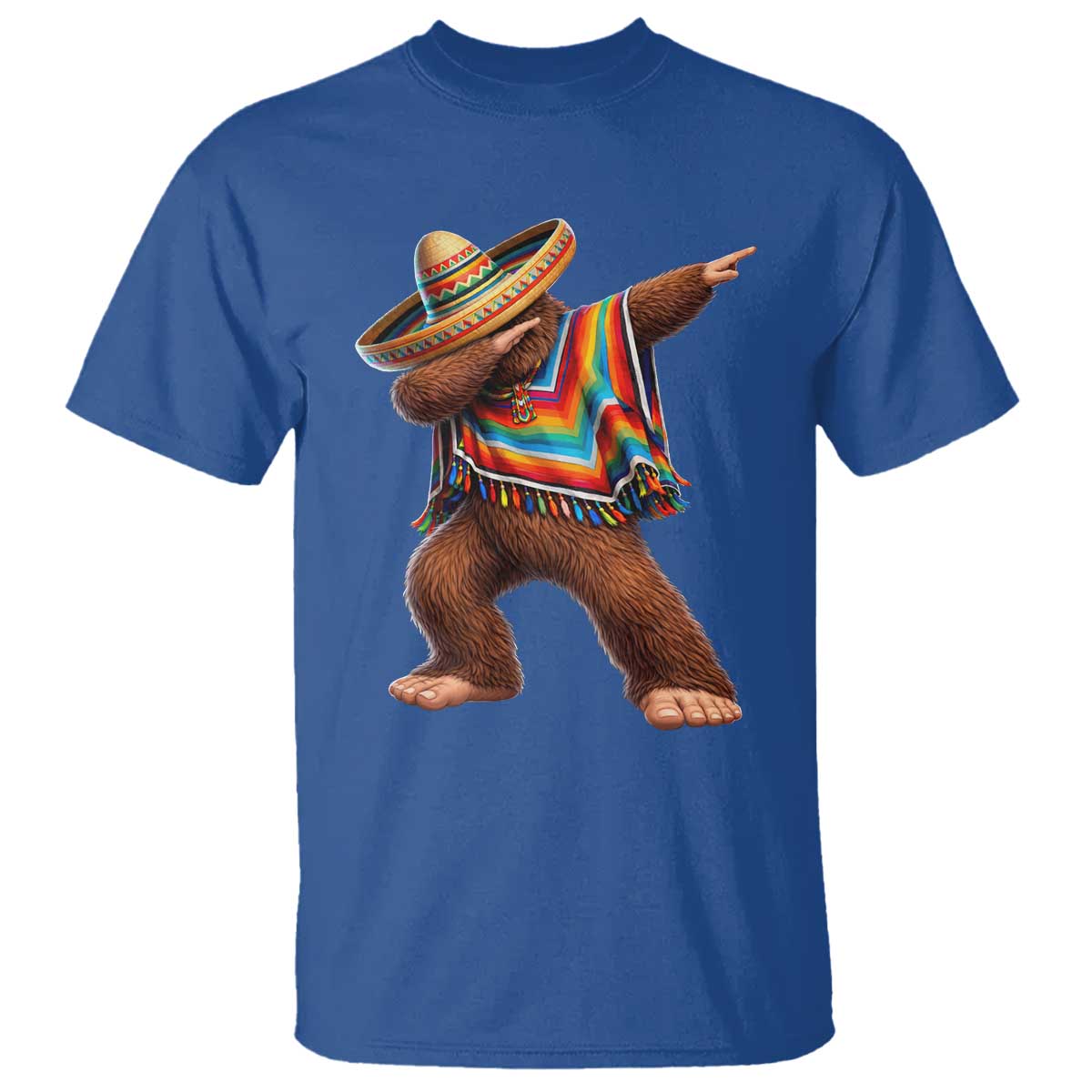Mexican Bigfoot Dabbing Cinco de Mayo Funny Fiesta T Shirt